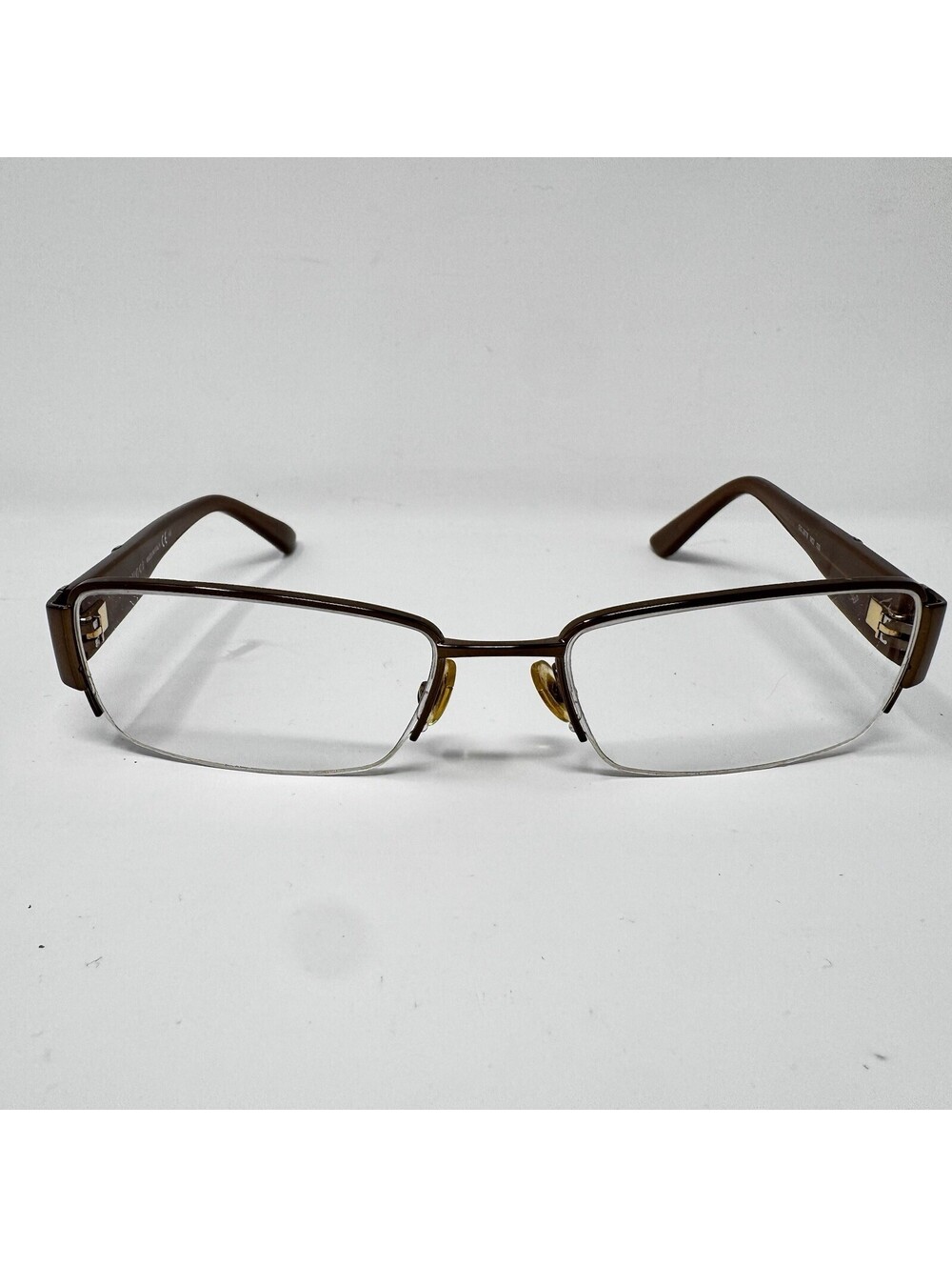 Gucci GG 2878 M12 Brown Bronze Semi-Rimless Eyeglass Frames 52-17-135
